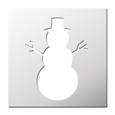 Pochoir Bonhomme de Neige