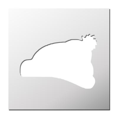 Pochoir Bonnet du Père Noël