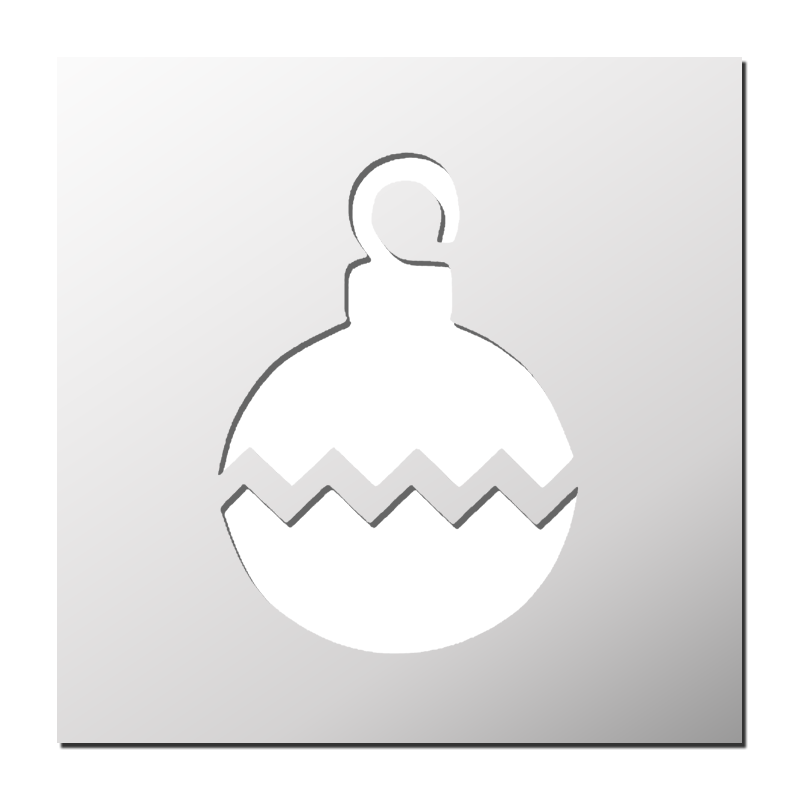 Pochoir Boule de Noël  FrenchIMMO