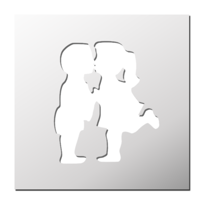 Pochoir Couple d’amoureux