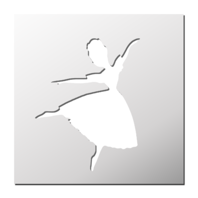 Pochoir Danseuse