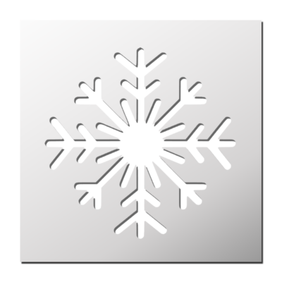 Pochoir Flocon de neige