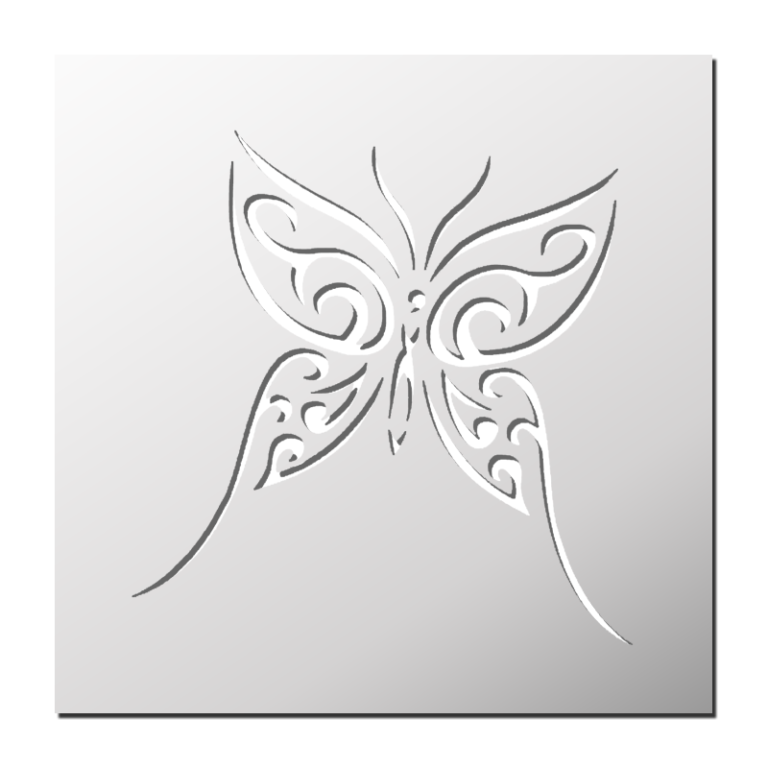 Pochoir Déco - Papillons - 15 X 40 Cm - Les Pochoirs - Tracer - L'Outillage | Cultura