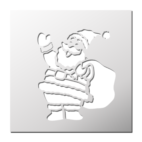 Pochoir Père Noël FrenchIMMO