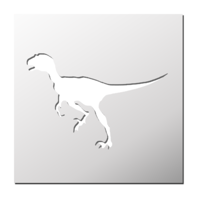 Pochoir Velociraptor Dinosaure
