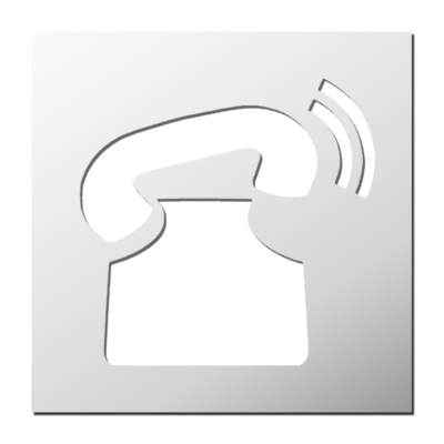 Pochoir Téléphone