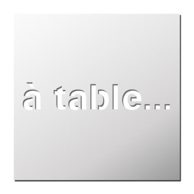 Pochoir A Table…