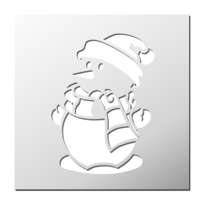 Pochoir Bonhomme de Neige