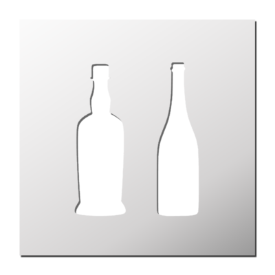 Pochoir Bouteilles