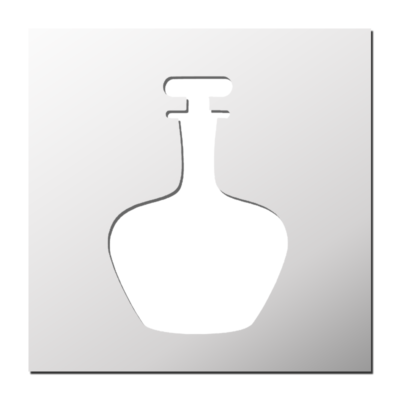 Pochoir Carafe de Vin