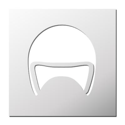 Pochoir Casque de Moto