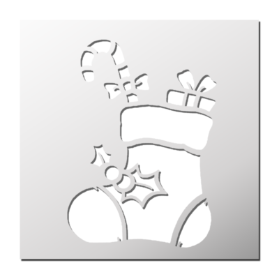 Pochoir Chaussette de Noël