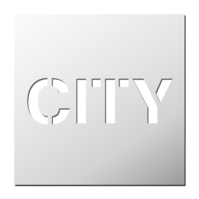Pochoir CITY