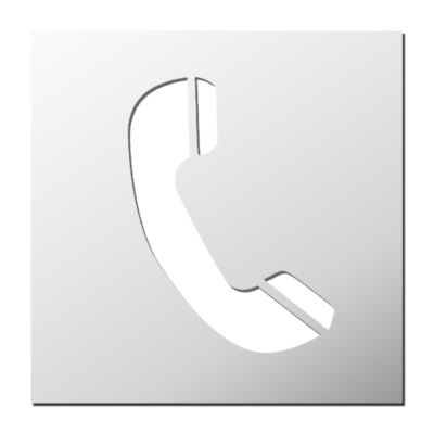 Pochoir Combiné de Téléphone