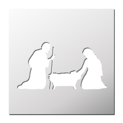 Pochoir Crèche