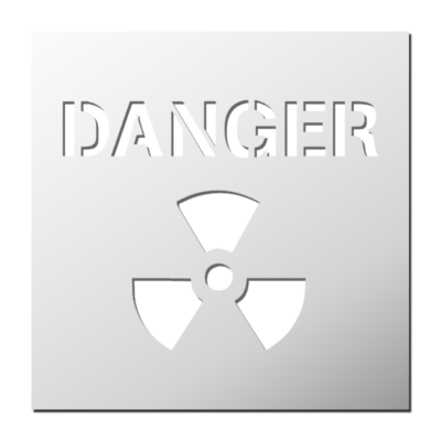 Pochoir Danger Nucléaire