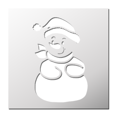 Pochoir Déco Noël Bonhomme de Neige