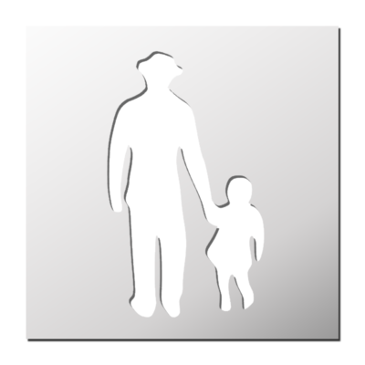 Pochoir Famille