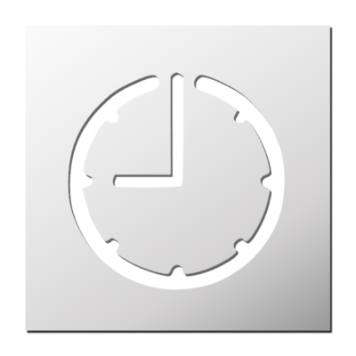 Pochoir Horloge