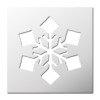 Pochoir Flocon de neige