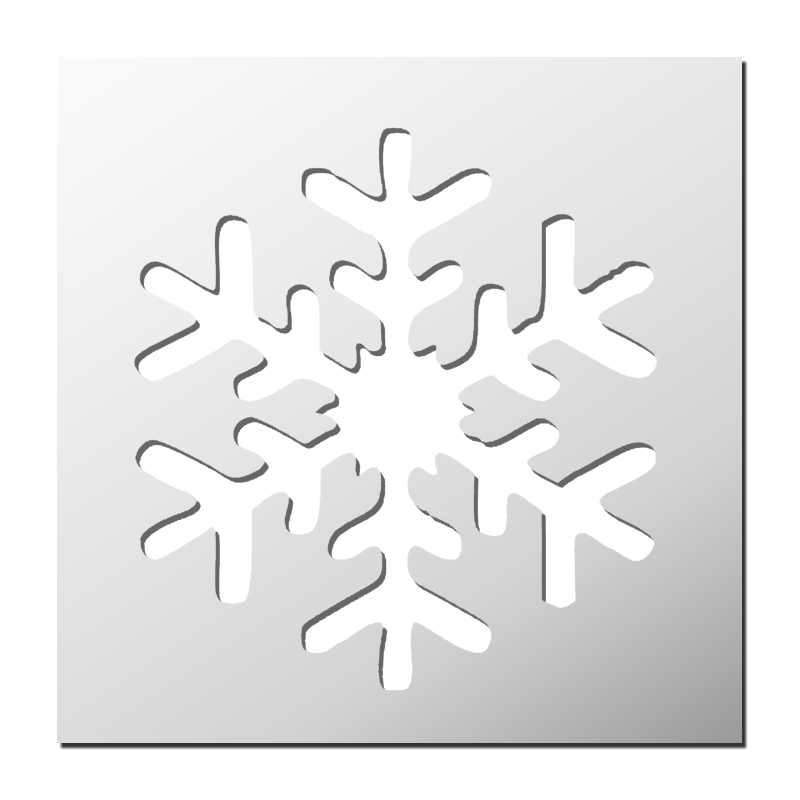 Pochoir déco Flocon de neige | FrenchIMMO
