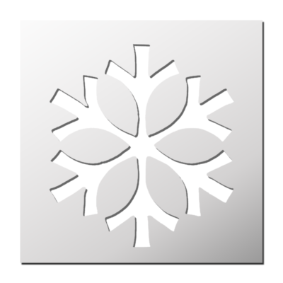 Pochoir Flocon de neige
