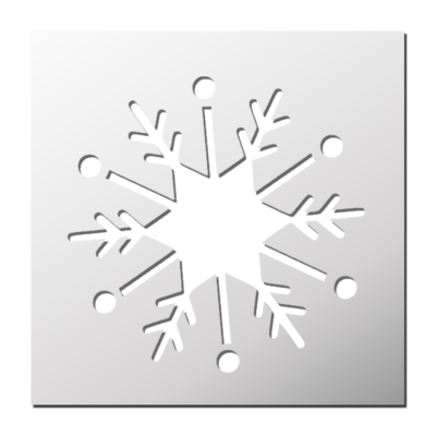 Pochoir Flocon de Neige