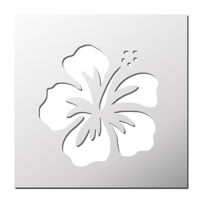 12 Pièces Pochoirs à Fleurs Hibiscus Modèles de Peinture de Fleurs Hawaïennes Pochoir de Fleurs Pochoirs Floraux à Grandes Fleurs pour Scrapbooking Dessin DIY Art Artisanat 6 x 6 Pouces 