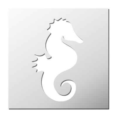 Pochoir Hippocampe