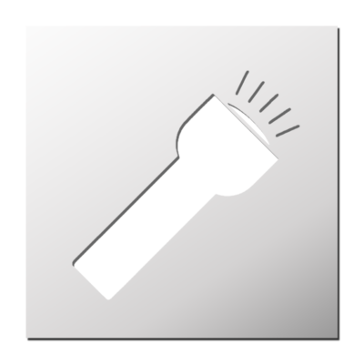 Pochoir Lampe torche