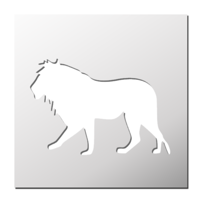 Pochoir Lion