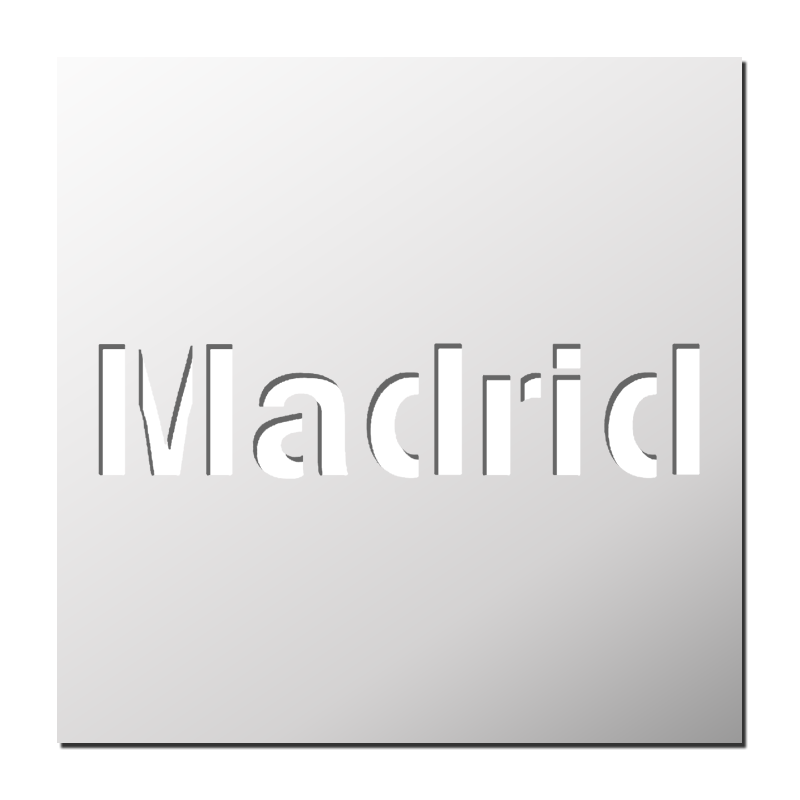 Pochoir MADRID