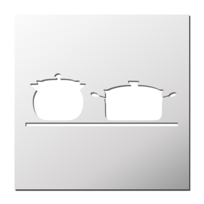 Pochoir Marmites de cuisine