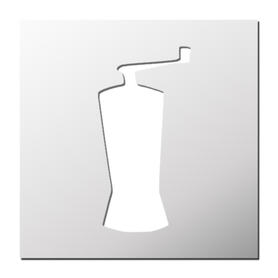 Pochoir Moulin de cuisine