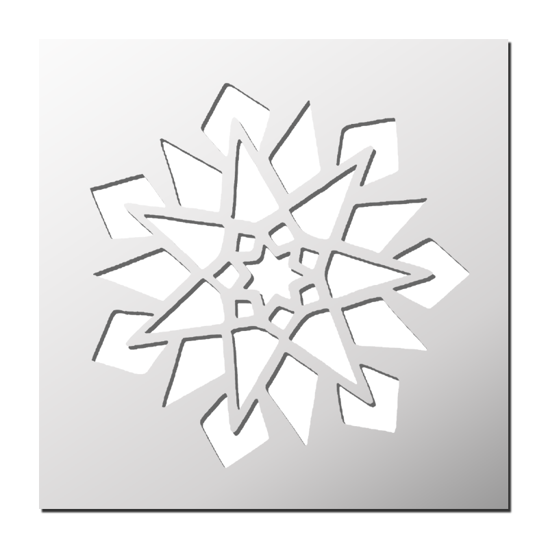Pochoir Noël Flocon de Neige | FrenchIMMO