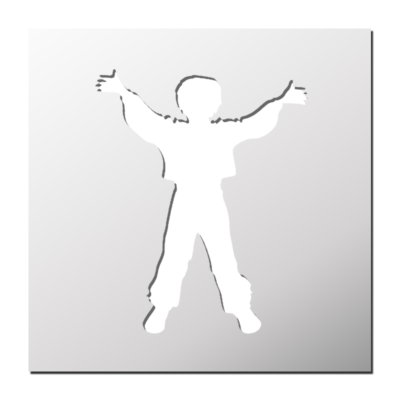 Pochoir petit Garçon