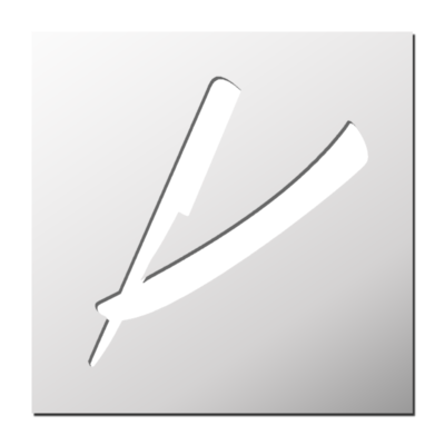 Pochoir Rasoir à main