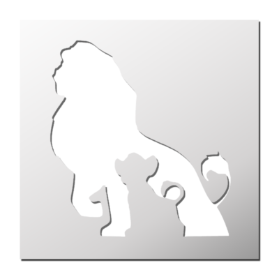 Pochoir Lion