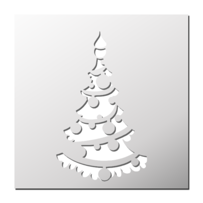 Pochoir Sapin de Noël