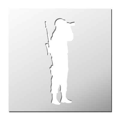Pochoir Soldat