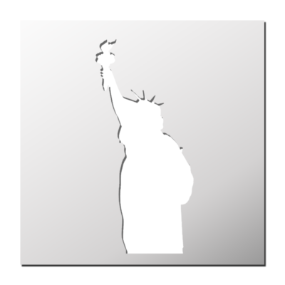 Pochoir Statut de la Liberté