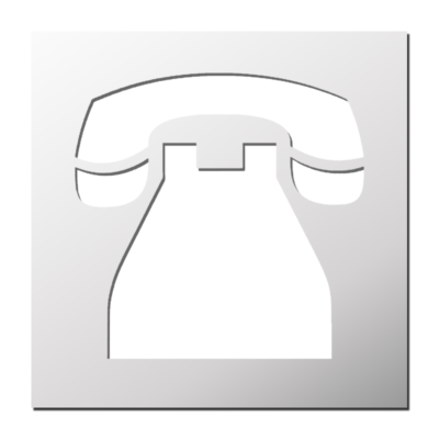 Pochoir Téléphone