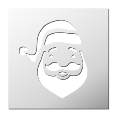 Pochoir Déco Tête Père Noël