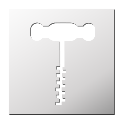 Pochoir Tire bouchon