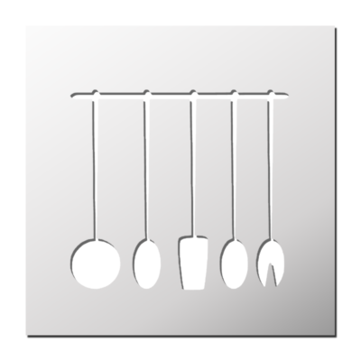 Pochoir Ustensiles de cuisine