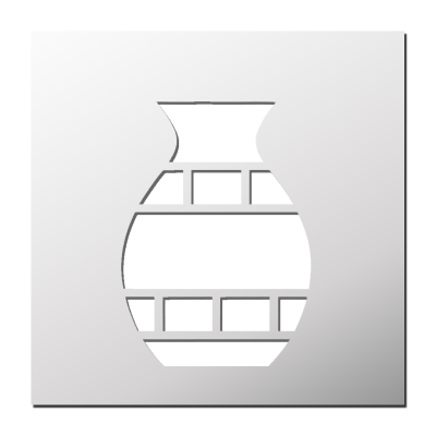 Pochoir Vase
