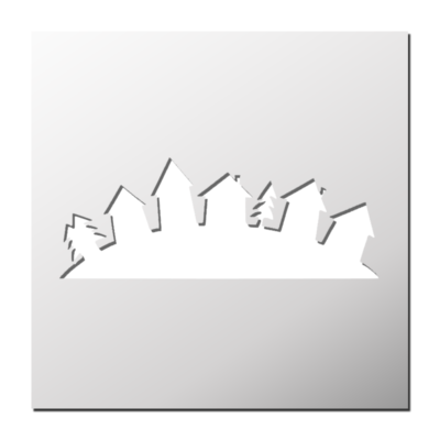 Pochoir Village de Noël