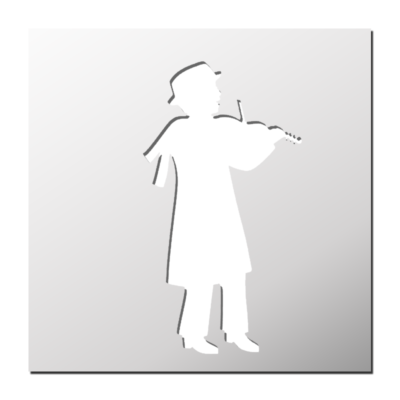 Pochoir Violoniste