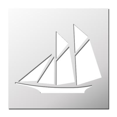 Pochoir Voilier