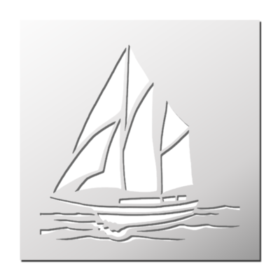 Pochoir Voilier